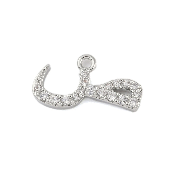 PandaHall Rack Plating Brass Micro Pave Clear Cubic Zirconia Pendants, Long-Lasting Plated, Lead Free & Cadmium Free, Arabic Alphabet...
PandaHall Rack Plating Brass Micro Pave Clear Cubic Zirconia Pendants, Long-Lasting Plated, Lead Free & Cadmium Free, Arabic Alphabet...