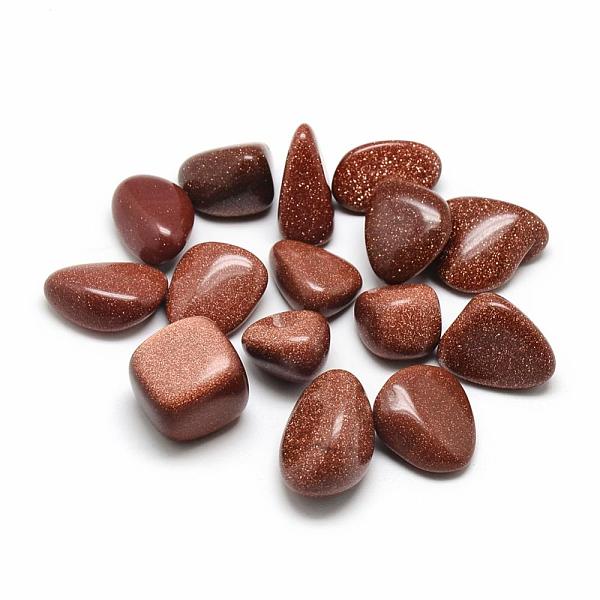 PandaHall Synthetic Goldstone Beads, Tumbled Stone, No Hole/Undrilled, Nuggets, 15~40x10~40x8~40mm Goldstone Nuggets
PandaHall Synthetic Goldstone Beads, Tumbled Stone, No Hole/Undrilled, Nuggets, 15~40x10~40x8~40mm Goldstone Nuggets