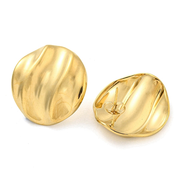 PandaHall Ion Plating(IP) 304 Stainless Steel Ear Studs, Flat Round, Real 18K Gold Plated, 25x23mm 304 Stainless Steel Flat Round
PandaHall Ion Plating(IP) 304 Stainless Steel Ear Studs, Flat Round, Real 18K Gold Plated, 25x23mm 304 Stainless Steel Flat Round