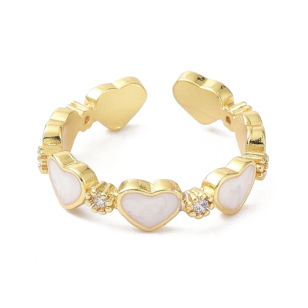 PandaHall Heart Real 18K Gold Plated Cuff Rings for Girl Women Gift, Brass Micro Pave Cubic Zirconia Open Rings for Valentine's Day, with..., White
PandaHall Heart Real 18K Gold Plated Cuff Rings for Girl Women Gift, Brass Micro Pave Cubic Zirconia Open Rings for Valentine's Day, with..., White