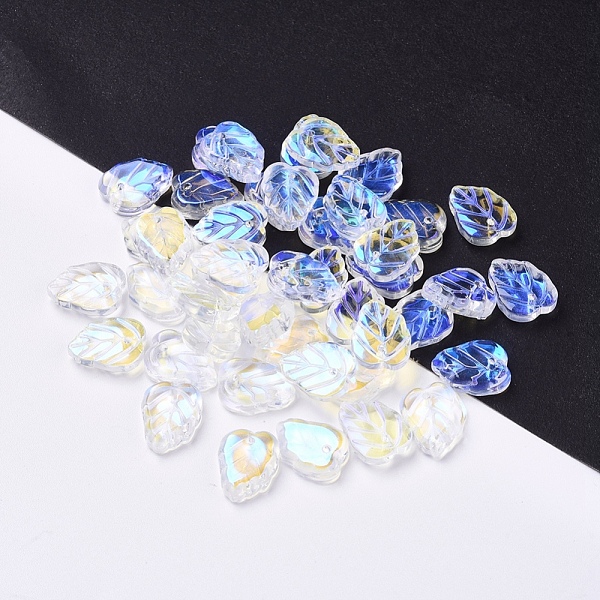 PandaHall Electroplated Transpaprent Glass Pendants, Leaf Charm, AB Color, Blue, 13.5x10.5x3.5mm, Hole: 1.2mm Glass Leaf Blue
PandaHall Electroplated Transpaprent Glass Pendants, Leaf Charm, AB Color, Blue, 13.5x10.5x3.5mm, Hole: 1.2mm Glass Leaf Blue