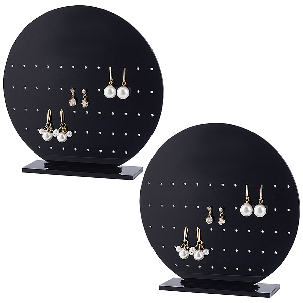 PandaHall DELORIGIN Acrylic Earring Holder, Vertical Round Jewelry Earring Holder, Earrings Holder Organizer for Ring, Earrings, Ear Stud..., Black
PandaHall DELORIGIN Acrylic Earring Holder, Vertical Round Jewelry Earring Holder, Earrings Holder Organizer for Ring, Earrings, Ear Stud..., Black