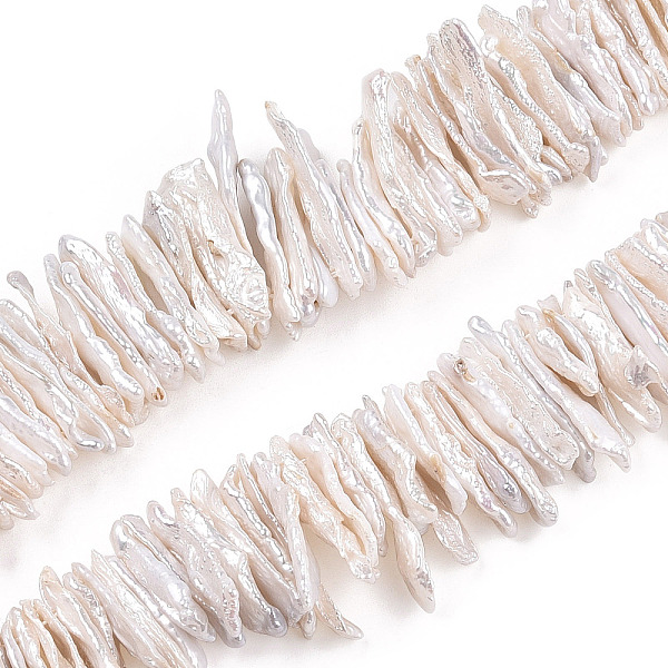PandaHall Baroque Natural Keshi Pearl Beads Strands, Cultured Freshwater Pearl, Chip, Seashell Color, 9~34x4~10.5x1.5~5mm, Hole: 0.5mm...
PandaHall Baroque Natural Keshi Pearl Beads Strands, Cultured Freshwater Pearl, Chip, Seashell Color, 9~34x4~10.5x1.5~5mm, Hole: 0.5mm...