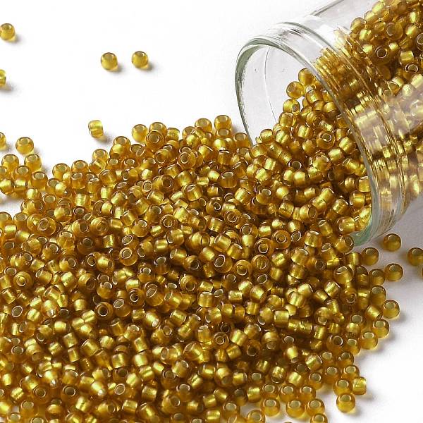 PandaHall TOHO Round Seed Beads, Japanese Seed Beads, (22CF) Silver Lined Frost Dark Topaz, 11/0, 2.2mm, Hole: 0.8mm, about 1110pcs/bottle..., Brown
PandaHall TOHO Round Seed Beads, Japanese Seed Beads, (22CF) Silver Lined Frost Dark Topaz, 11/0, 2.2mm, Hole: 0.8mm, about 1110pcs/bottle..., Brown