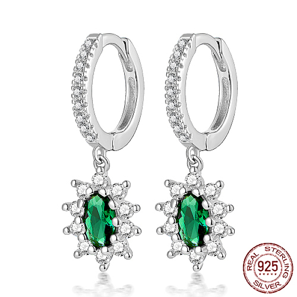 PandaHall Rhodium Plated 925 Sterling Silver Dangle Hoop Earrings, Oval Cubic Zirconia Drop Earrings, Platinum, 22x8mm Sterling Silver Oval..., Green
PandaHall Rhodium Plated 925 Sterling Silver Dangle Hoop Earrings, Oval Cubic Zirconia Drop Earrings, Platinum, 22x8mm Sterling Silver Oval..., Green