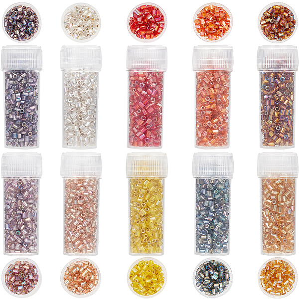 PandaHall SUNNYCLUE 100G 10 Colors 11/0 Two Cut Round Hole Glass Seed Beads, Hexagon, Silver Lined, Rainbow Plated, Mixed Color, 2x2mm, Hole..., Multicolor
PandaHall SUNNYCLUE 100G 10 Colors 11/0 Two Cut Round Hole Glass Seed Beads, Hexagon, Silver Lined, Rainbow Plated, Mixed Color, 2x2mm, Hole..., Multicolor