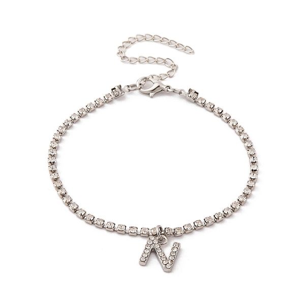 PandaHall Fashionable and Creative Rhinestone Anklet Bracelets, English Letter N Hip-hop Creative Beach Anklet for Women Alloy
PandaHall Fashionable and Creative Rhinestone Anklet Bracelets, English Letter N Hip-hop Creative Beach Anklet for Women Alloy