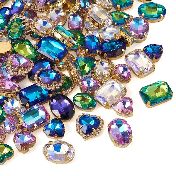 PandaHall 80Pcs 24 Style Oval & Heart & Rounded Rectangle Sew on Rhinestone, Faceted Glass Rhinestone, Multi-Strand Links, with Golden Tone..., Multicolor
PandaHall 80Pcs 24 Style Oval & Heart & Rounded Rectangle Sew on Rhinestone, Faceted Glass Rhinestone, Multi-Strand Links, with Golden Tone..., Multicolor