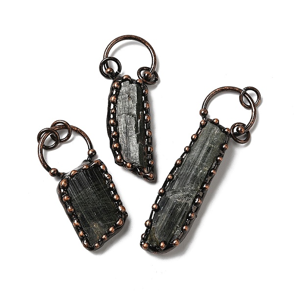 PandaHall Natural Green Tourmaline Big Pendants, Rectangle Charms, with Red Copper Tone Brass Findings, Cadmium Free & Lead Free...
PandaHall Natural Green Tourmaline Big Pendants, Rectangle Charms, with Red Copper Tone Brass Findings, Cadmium Free & Lead Free...