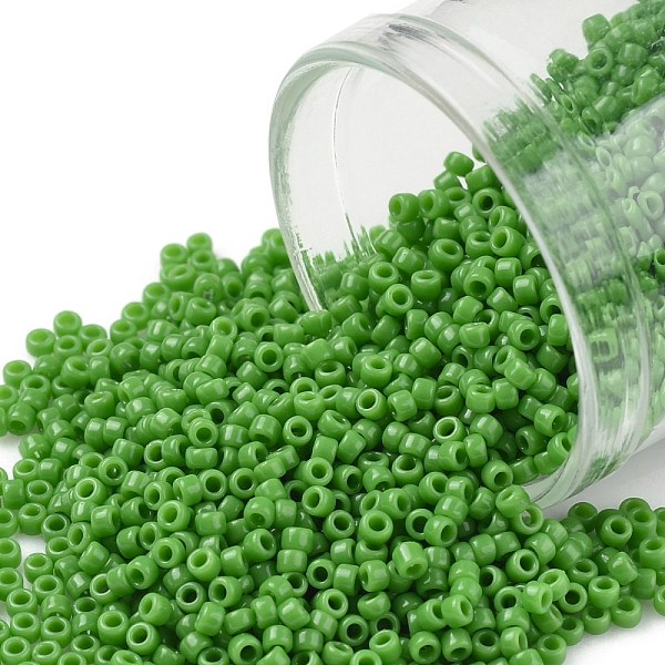 PandaHall TOHO Round Seed Beads, Japanese Seed Beads, (47) Opaque Mint Green, 11/0, 2.2mm, Hole: 0.8mm, about 5555pcs/50g Glass Green
PandaHall TOHO Round Seed Beads, Japanese Seed Beads, (47) Opaque Mint Green, 11/0, 2.2mm, Hole: 0.8mm, about 5555pcs/50g Glass Green