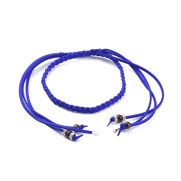 PandaHall (Jewelry Parties Factory Sale)Adjustable Faux Suede Cord Lariat Necklaces, with Dyed Wood Beads, Brass Rhinestone Spacer Beads and..., Blue
PandaHall (Jewelry Parties Factory Sale)Adjustable Faux Suede Cord Lariat Necklaces, with Dyed Wood Beads, Brass Rhinestone Spacer Beads and..., Blue