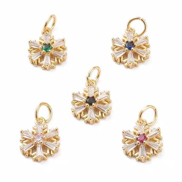 PandaHall Brass Micro Pave Cubic Zirconia Pendants, with Jump Rings, Real 18K Gold Plated, Long-Lasting Plated, Snowflake, Mixed Color..., Multicolor
PandaHall Brass Micro Pave Cubic Zirconia Pendants, with Jump Rings, Real 18K Gold Plated, Long-Lasting Plated, Snowflake, Mixed Color..., Multicolor