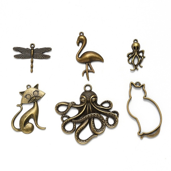 PandaHall Tibetan Style Alloy Animal Pendants, Antique Bronze, 31~60x31~60x3~4mm, Hole: 1~2mm Alloy Other Animal
PandaHall Tibetan Style Alloy Animal Pendants, Antique Bronze, 31~60x31~60x3~4mm, Hole: 1~2mm Alloy Other Animal