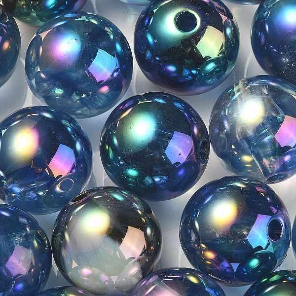 PandaHall UV Plating Rainbow Iridescent Acrylic Beads, Round, Midnight Blue, 15.5x15mm, Hole: 2.7mm Acrylic Round
PandaHall UV Plating Rainbow Iridescent Acrylic Beads, Round, Midnight Blue, 15.5x15mm, Hole: 2.7mm Acrylic Round