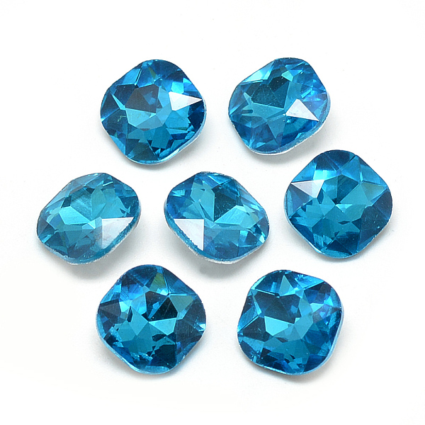 PandaHall Pointed Back Glass Rhinestone Cabochons, Faceted, Back Plated, Square, Deep Sky Blue, 10x10x4.5mm Glass Rhinestone Square Blue
PandaHall Pointed Back Glass Rhinestone Cabochons, Faceted, Back Plated, Square, Deep Sky Blue, 10x10x4.5mm Glass Rhinestone Square Blue