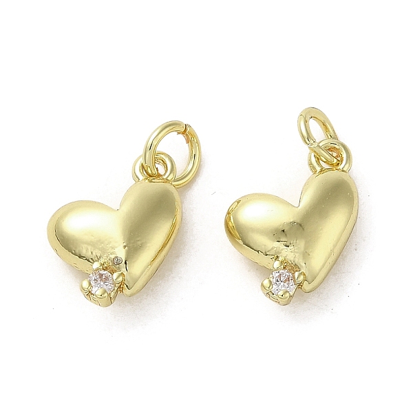 PandaHall Rack Plating Brass Micro Pave Clear Cubic Zirconia Charms, Lead Free & Cadmium Free, Long-Lasting Plated, Heart Charms, Real 18K...
PandaHall Rack Plating Brass Micro Pave Clear Cubic Zirconia Charms, Lead Free & Cadmium Free, Long-Lasting Plated, Heart Charms, Real 18K...