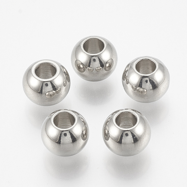PandaHall 201 Stainless Steel Beads, Round, Stainless Steel Color, 8x6.5mm, Hole: 3mm 201 Stainless Steel Round
PandaHall 201 Stainless Steel Beads, Round, Stainless Steel Color, 8x6.5mm, Hole: 3mm 201 Stainless Steel Round