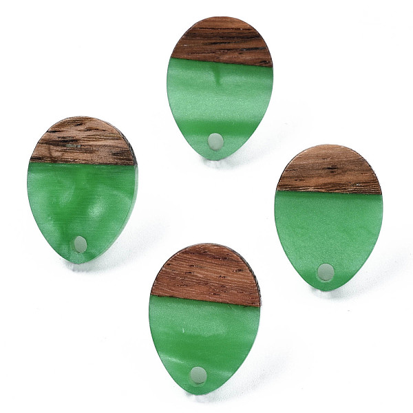 PandaHall Resin & Walnut Wood Stud Earring Findings, with 304 Stainless Steel Pin, Teardrop, Medium Sea Green, 17x13mm, Hole: 1.8mm, Pin...
PandaHall Resin & Walnut Wood Stud Earring Findings, with 304 Stainless Steel Pin, Teardrop, Medium Sea Green, 17x13mm, Hole: 1.8mm, Pin...