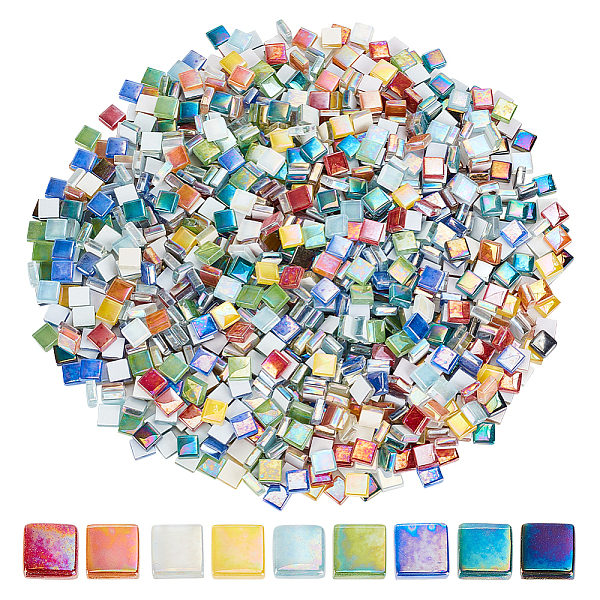PandaHall Olycraft 450G 9 Colors Glass Cabochons, Mosaic Tiles, for Home Decoration or DIY Crafts, Square, Mixed Color, 10x10x4mm, 50g/color..., Multicolor
PandaHall Olycraft 450G 9 Colors Glass Cabochons, Mosaic Tiles, for Home Decoration or DIY Crafts, Square, Mixed Color, 10x10x4mm, 50g/color..., Multicolor