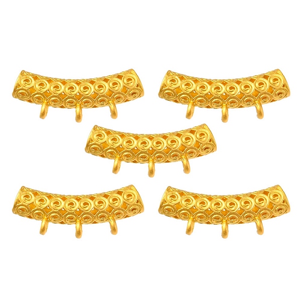PandaHall Hollow Alloy Curved Tube Bails, Loop Bails, Hanger Links, Matte Gold Color, 9.5x23.5x5mm, Hole: 1.4mm, Inner Diameter: 3mm Alloy...
PandaHall Hollow Alloy Curved Tube Bails, Loop Bails, Hanger Links, Matte Gold Color, 9.5x23.5x5mm, Hole: 1.4mm, Inner Diameter: 3mm Alloy...