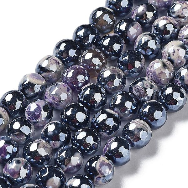 PandaHall Electroplate Natural Fire Crackle Agate Beads Strands, Dyed & Heated, Faceted Round, Medium Purple, 8mm, Hole: 1mm, about...
PandaHall Electroplate Natural Fire Crackle Agate Beads Strands, Dyed & Heated, Faceted Round, Medium Purple, 8mm, Hole: 1mm, about...
