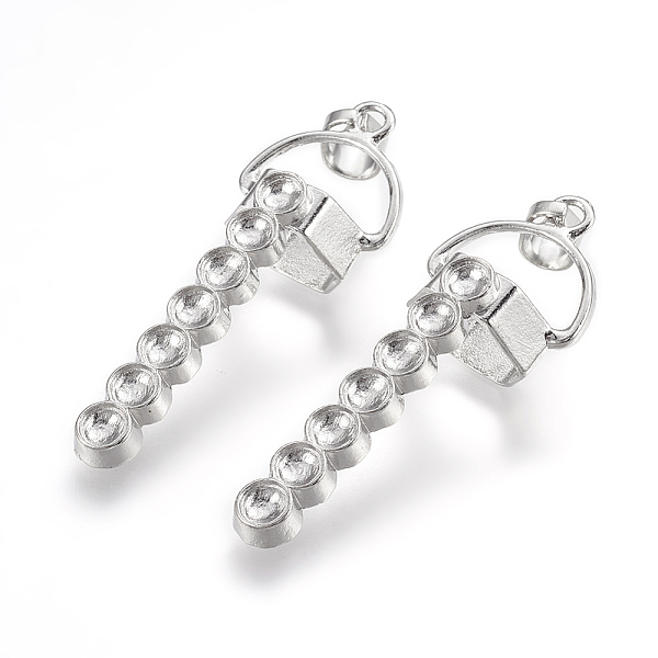 PandaHall Alloy Pendant Bail Rhinestone Settings, Platinum, 47.5x17x13mm, Hole: 4.5x6.5mm, Fit for: 4mm rhinestone, 10x11x10mm inner...
PandaHall Alloy Pendant Bail Rhinestone Settings, Platinum, 47.5x17x13mm, Hole: 4.5x6.5mm, Fit for: 4mm rhinestone, 10x11x10mm inner...