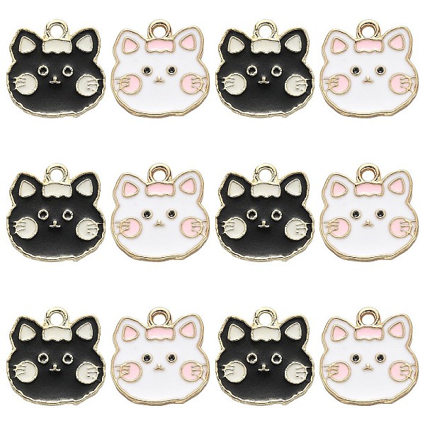 PandaHall 20Pcs 2 Colors Alloy Enamel Pendants, Light Gold, Cat, White, 16x15.5x1.5mm, Hole: 1.8mm, 10pcs/color Alloy+Enamel Cat Shape White
PandaHall 20Pcs 2 Colors Alloy Enamel Pendants, Light Gold, Cat, White, 16x15.5x1.5mm, Hole: 1.8mm, 10pcs/color Alloy+Enamel Cat Shape White