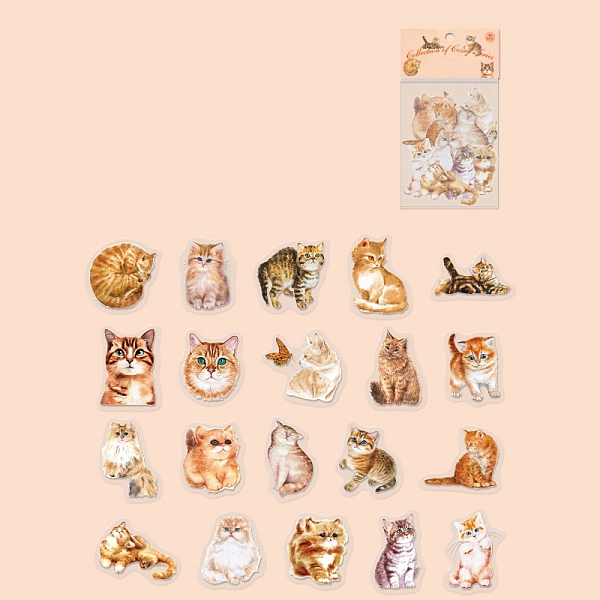 PandaHall 40Pcs Cute Cat PET Waterproof Self Adhesive Stickers, Kitten Decorative Decals for DIY Scrapbooking, Photo Album Decoration, Peru..., Brown
PandaHall 40Pcs Cute Cat PET Waterproof Self Adhesive Stickers, Kitten Decorative Decals for DIY Scrapbooking, Photo Album Decoration, Peru..., Brown