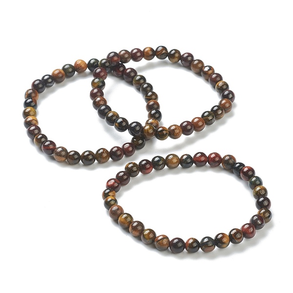 PandaHall Natural Tiger Eye Beaded Stretch Bracelets, Round, Beads: 6~6.5mm, Inner Diameter: 2-1/4 inch(5.55cm) Tiger Eye
PandaHall Natural Tiger Eye Beaded Stretch Bracelets, Round, Beads: 6~6.5mm, Inner Diameter: 2-1/4 inch(5.55cm) Tiger Eye