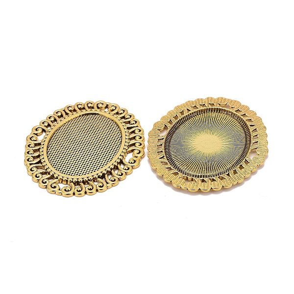 PandaHall Tibetan Style Cabochon Connector Settings, DIY Findings for Jewelry Ring Making, Antique Golden Color, Cadmium Free & Nickel Free...
PandaHall Tibetan Style Cabochon Connector Settings, DIY Findings for Jewelry Ring Making, Antique Golden Color, Cadmium Free & Nickel Free...