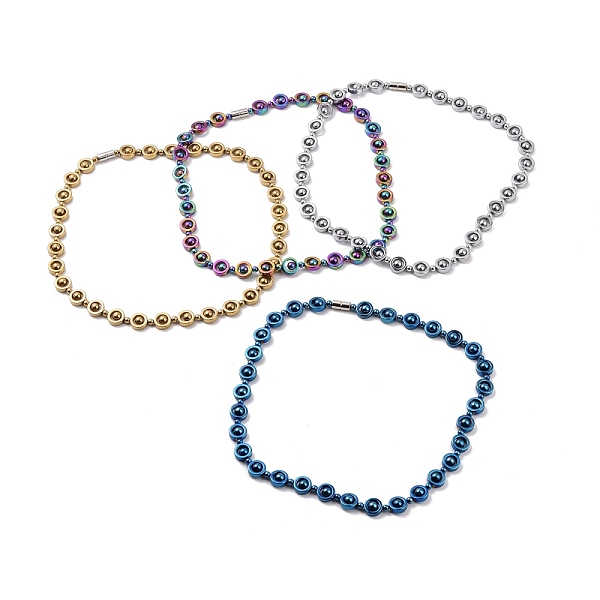 PandaHall Synthetic Hematite & Brass Column Beaded Necklace with Magnetic Clasps, Gemstone Jewelry for Men Women, Mixed Color, 19-7/8 inch...
PandaHall Synthetic Hematite & Brass Column Beaded Necklace with Magnetic Clasps, Gemstone Jewelry for Men Women, Mixed Color, 19-7/8 inch...