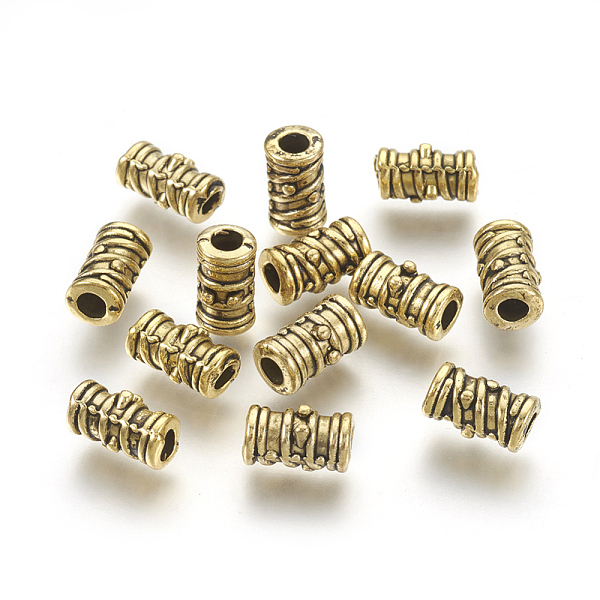 PandaHall Tibetan Style Alloy Beads, Grooved Beads, Column, Cadmium Free & Nickel Free & Lead Free, Antique Golden, 9x5.5mm, Hole: 3mm Alloy...
PandaHall Tibetan Style Alloy Beads, Grooved Beads, Column, Cadmium Free & Nickel Free & Lead Free, Antique Golden, 9x5.5mm, Hole: 3mm Alloy...