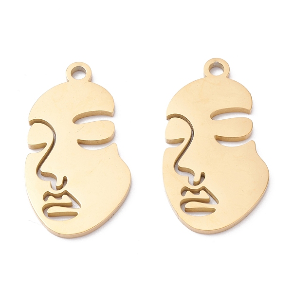 PandaHall Ion Plating(IP) 304 Stainless Steel Pendants, Manual Polishing, Abstract Face, Golden, 28x15x1.5mm, Hole: 2mm 304 Stainless Steel...
PandaHall Ion Plating(IP) 304 Stainless Steel Pendants, Manual Polishing, Abstract Face, Golden, 28x15x1.5mm, Hole: 2mm 304 Stainless Steel...