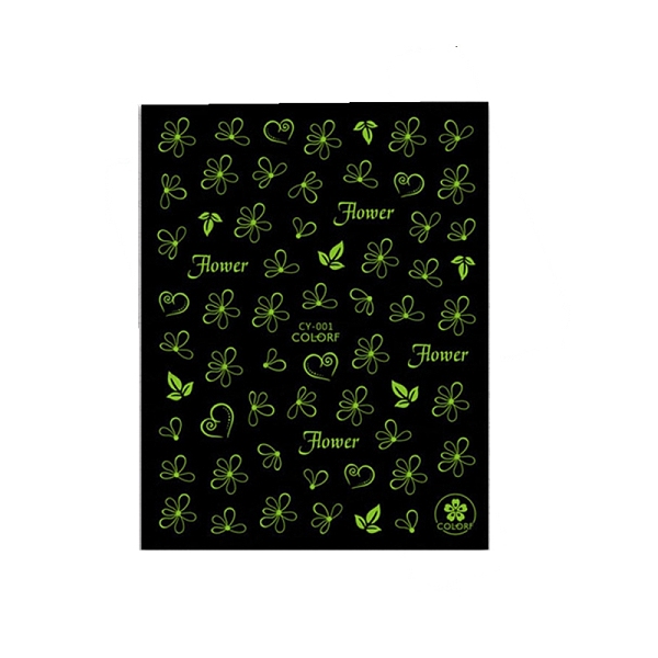 PandaHall Noctilucent Nail Art Stickers, 3D Nail Decals, Self Adhesive, for Nail Tips Decorations, Flower Pattern, 103x80mm, Package Size..., Black
PandaHall Noctilucent Nail Art Stickers, 3D Nail Decals, Self Adhesive, for Nail Tips Decorations, Flower Pattern, 103x80mm, Package Size..., Black