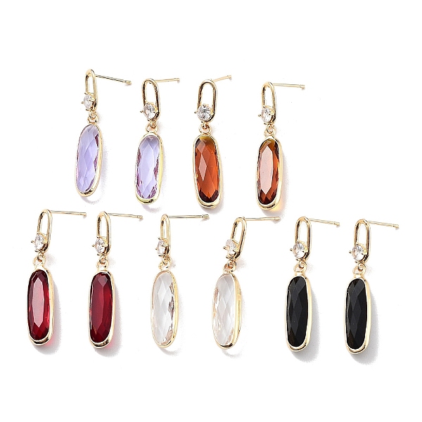 PandaHall Oval Light Gold Brass Micro Pave Cubic Zirconia Stud Earrings, Glass Drop Earrings, Mixed Color, 38x7.5mm Glass Oval Multicolor
PandaHall Oval Light Gold Brass Micro Pave Cubic Zirconia Stud Earrings, Glass Drop Earrings, Mixed Color, 38x7.5mm Glass Oval Multicolor