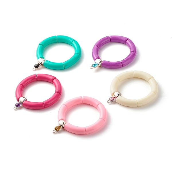 PandaHall Chunky Acrylic Tube Beads Stretch Bracelet, Flat Round Plastic Tube Bails Bracelet for Women, Mixed Color, Inner Diameter: 2-1/8..., Multicolor
PandaHall Chunky Acrylic Tube Beads Stretch Bracelet, Flat Round Plastic Tube Bails Bracelet for Women, Mixed Color, Inner Diameter: 2-1/8..., Multicolor