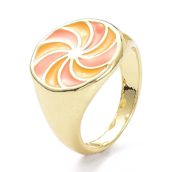 PandaHall Pinwheel Pattern Alloy Enamel Finger Rings, Light Gold, Orange, 3.5~16.5mm, US Size 7 1/4(17.5mm) Alloy Human Orange
PandaHall Pinwheel Pattern Alloy Enamel Finger Rings, Light Gold, Orange, 3.5~16.5mm, US Size 7 1/4(17.5mm) Alloy Human Orange