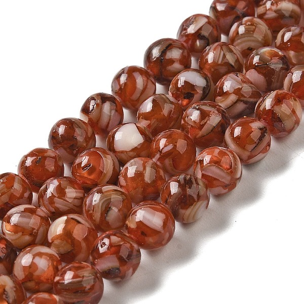 PandaHall Freshwater Shell Beads Strands, with Resin, Round, Dyed, Chocolate, 8mm, Hole: 1mm, about 47~48pcs/strand, 15.55~15.75 inch..., Brown
PandaHall Freshwater Shell Beads Strands, with Resin, Round, Dyed, Chocolate, 8mm, Hole: 1mm, about 47~48pcs/strand, 15.55~15.75 inch..., Brown