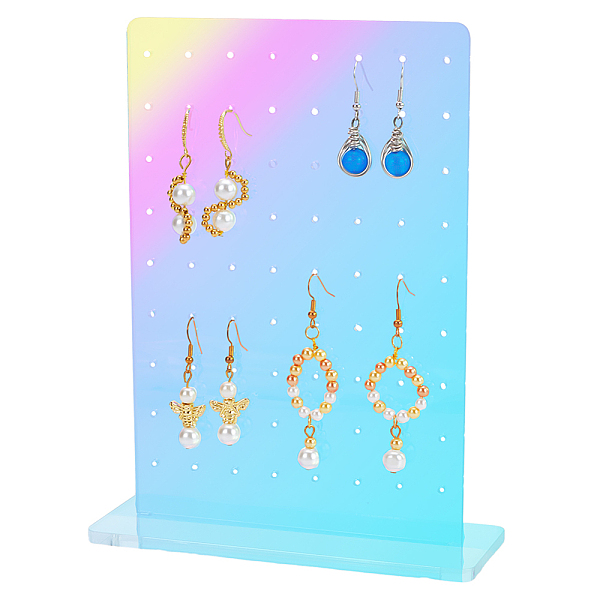 PandaHall Rainbow Color Acrylic Vertical Jewelry Earring Display Stands, 72-Hole Earring Organizer Holder with Base, Colorful, 18x14.1x5cm...
PandaHall Rainbow Color Acrylic Vertical Jewelry Earring Display Stands, 72-Hole Earring Organizer Holder with Base, Colorful, 18x14.1x5cm...