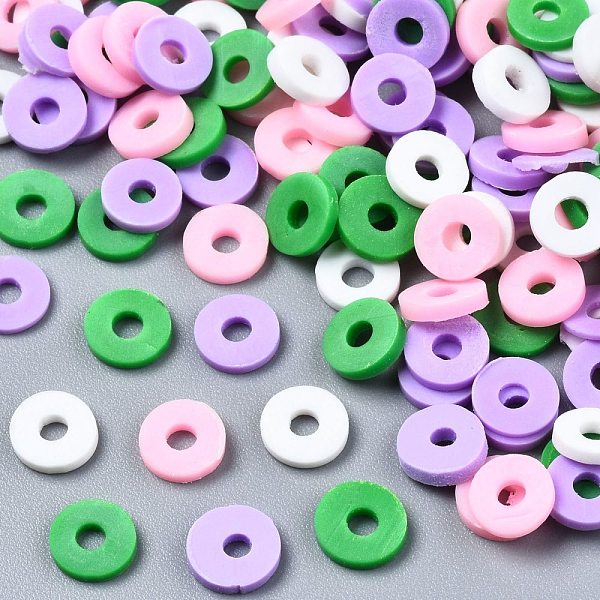 PandaHall Handmade Polymer Clay Beads, Heishi Beads, for DIY Jewelry Crafts Supplies, Disc/Flat Round, Pink, 6x1mm, Hole: 2mm, about...
PandaHall Handmade Polymer Clay Beads, Heishi Beads, for DIY Jewelry Crafts Supplies, Disc/Flat Round, Pink, 6x1mm, Hole: 2mm, about...