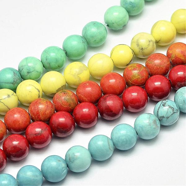 PandaHall Natural Howlite Beads, Dyed, Round, Mixed Color, 8mm, Hole: 1mm, about 47pcs/strand, 15.5 inch Howlite Round Multicolor
PandaHall Natural Howlite Beads, Dyed, Round, Mixed Color, 8mm, Hole: 1mm, about 47pcs/strand, 15.5 inch Howlite Round Multicolor