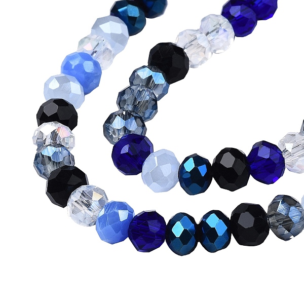 PandaHall Electroplate Glass Beads Strands, Faceted, Rondelle, Blue, 5.5~6x5mm, Hole: 1mm, about 90~92pcs/strand, 16.54~16.93''(42~43cm)...
PandaHall Electroplate Glass Beads Strands, Faceted, Rondelle, Blue, 5.5~6x5mm, Hole: 1mm, about 90~92pcs/strand, 16.54~16.93''(42~43cm)...