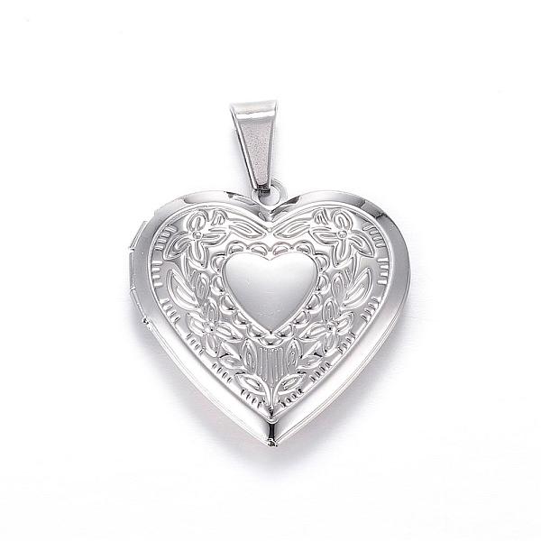 PandaHall 316 Stainless Steel Locket Pendants, Heart, Stainless Steel Color, 29x29x7mm, Hole: 9x5mm, Inner: 21x17mm 316 Surgical Stainless...
PandaHall 316 Stainless Steel Locket Pendants, Heart, Stainless Steel Color, 29x29x7mm, Hole: 9x5mm, Inner: 21x17mm 316 Surgical Stainless...