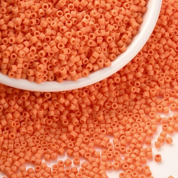 PandaHall Cylinder Seed Beads, Frosted Colors, Uniform Size, Orange, 2x1.3~1.5mm, Hole: 0.8~1mm, about 888pcs/10g Glass Orange
PandaHall Cylinder Seed Beads, Frosted Colors, Uniform Size, Orange, 2x1.3~1.5mm, Hole: 0.8~1mm, about 888pcs/10g Glass Orange