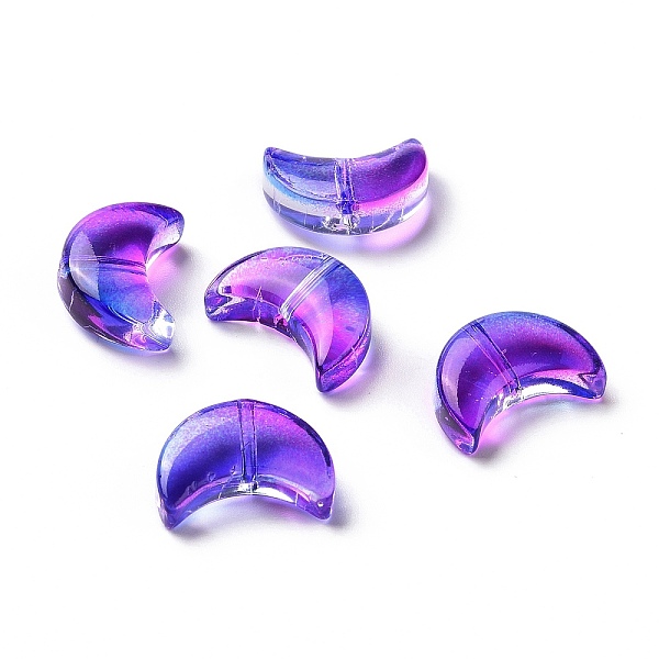 PandaHall Transparent Spray Painted Glass Beads, Crescent Moon, Blue Violet, 14x9.5x5mm, Hole: 1mm Glass Moon
PandaHall Transparent Spray Painted Glass Beads, Crescent Moon, Blue Violet, 14x9.5x5mm, Hole: 1mm Glass Moon