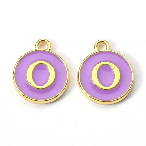 PandaHall Golden Plated Alloy Enamel Charms, Enamelled Sequins, Flat Round with Letter, Medium Purple, Letter.O, 14x12x2mm, Hole: 1.5mm...
PandaHall Golden Plated Alloy Enamel Charms, Enamelled Sequins, Flat Round with Letter, Medium Purple, Letter.O, 14x12x2mm, Hole: 1.5mm...