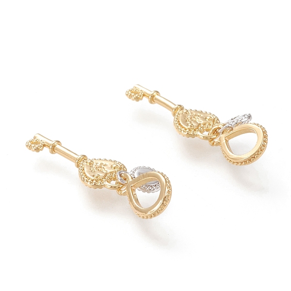 PandaHall Brass Pendants, Long-Lasting Plated, Heart Key with Lock, Real 18K Gold Plated, 28mm, Hole: 4.5x6mm Brass Key
PandaHall Brass Pendants, Long-Lasting Plated, Heart Key with Lock, Real 18K Gold Plated, 28mm, Hole: 4.5x6mm Brass Key