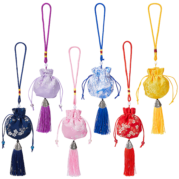 PandaHall SUPERFINDINGS 6Pcs 6 Colors Plum lossom & Dragon Pattern Brocade Bag Pendant Decorations, for Interior Car Mirror Hanging..., Multicolor
PandaHall SUPERFINDINGS 6Pcs 6 Colors Plum lossom & Dragon Pattern Brocade Bag Pendant Decorations, for Interior Car Mirror Hanging..., Multicolor