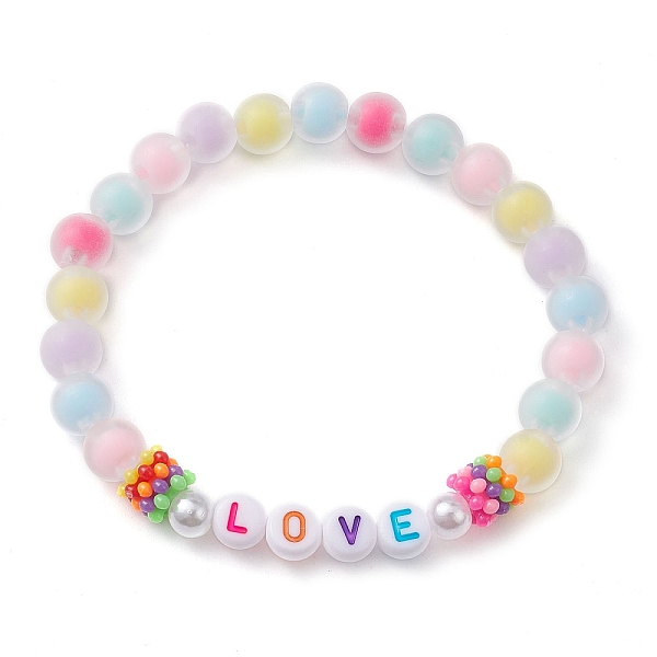 PandaHall Candy Color Acrylic Beaded Stretch Bracelets, Word Love, Colorful, Inner Diameter: 2-3/8 inch(6cm) Acrylic Word
PandaHall Candy Color Acrylic Beaded Stretch Bracelets, Word Love, Colorful, Inner Diameter: 2-3/8 inch(6cm) Acrylic Word