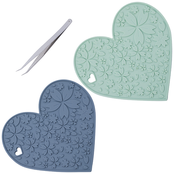 PandaHall GORGECRAFT 2 Colors Silicone Doming Mat Heart with Flower Pattern Trivet Mat Hot Plate Holder Heat Resistant Synthetic Rubber Pads..., Multicolor
PandaHall GORGECRAFT 2 Colors Silicone Doming Mat Heart with Flower Pattern Trivet Mat Hot Plate Holder Heat Resistant Synthetic Rubber Pads..., Multicolor